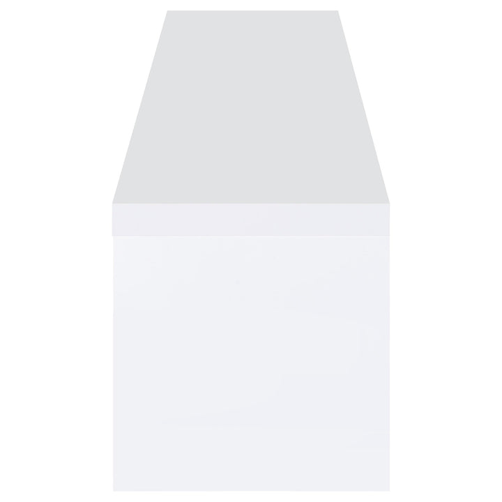 Coaster Furniture 704262 Jude 2-door Engineered Wood 79" TV Stand High Gloss White