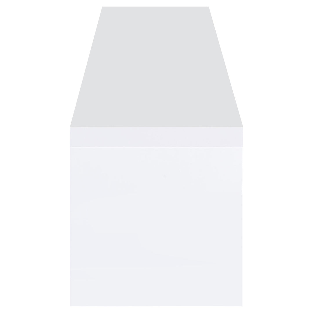 Coaster Furniture 704262 Jude 2-door Engineered Wood 79" TV Stand High Gloss White