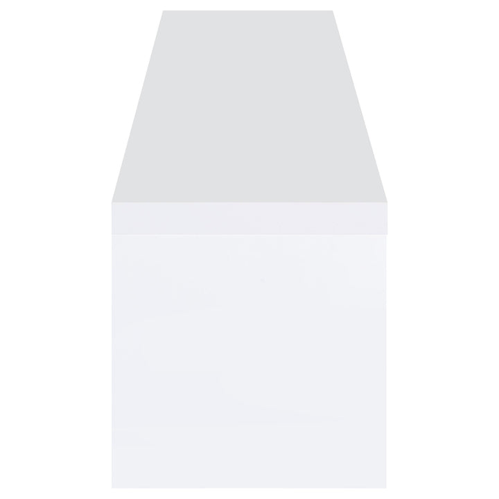 Coaster Furniture 704262 Jude 2-door Engineered Wood 79" TV Stand High Gloss White