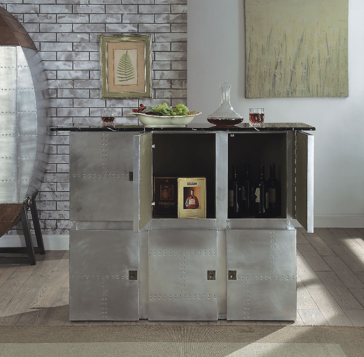 Brancaster Bar Table with Marble Top