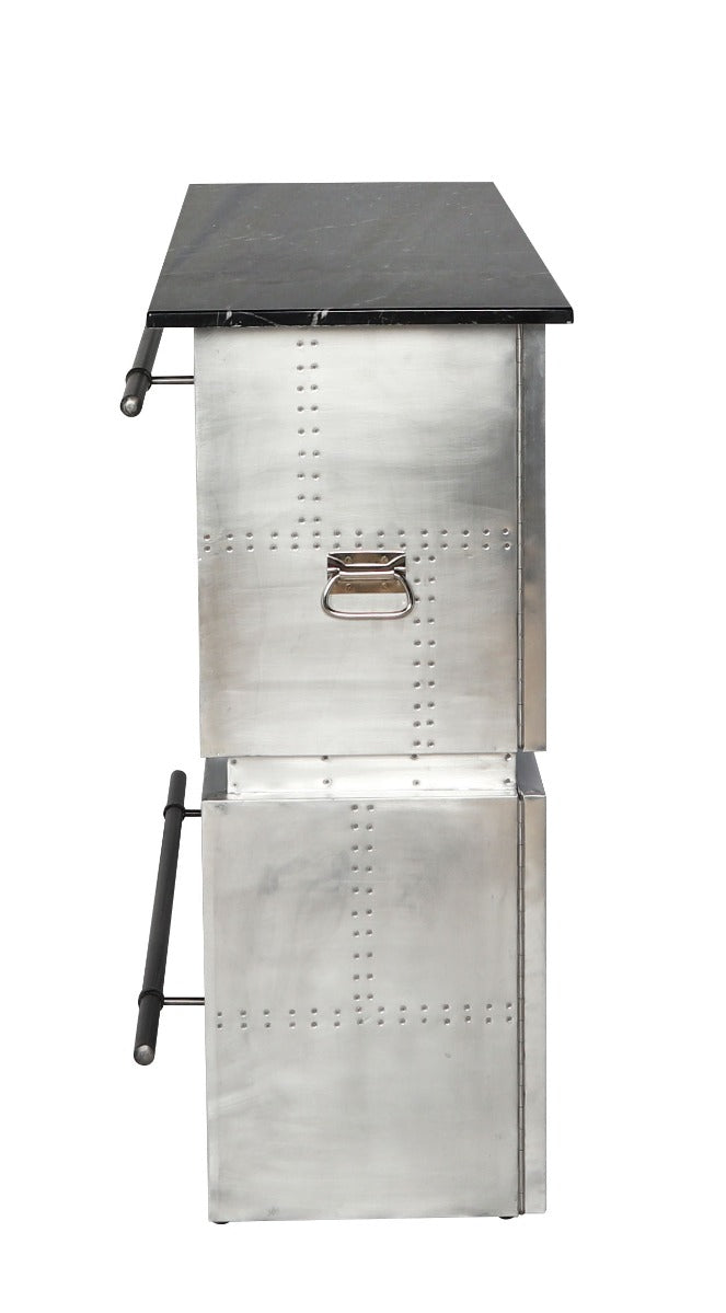 Brancaster Bar Table with Marble Top