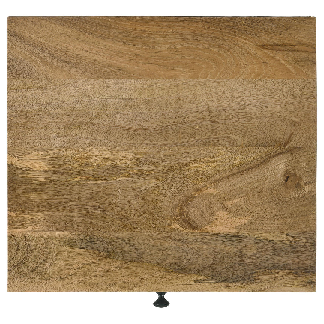 Coaster Furniture 704697 Stephie Rectangular Side End Table with Storage Honey Brown