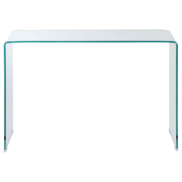 Coaster Furniture 705329 Ripley Tempered Bent Glass Entryway Console Table Clear
