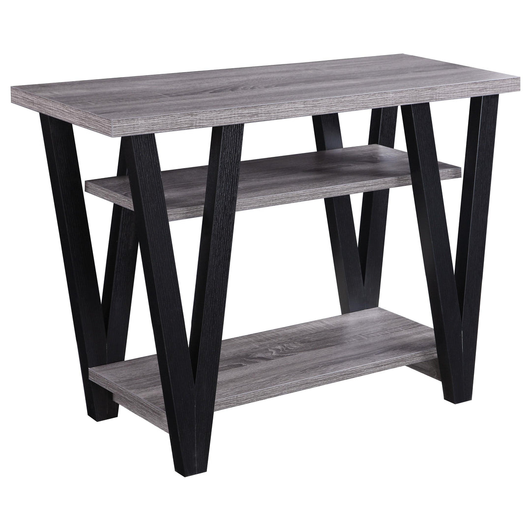 Coaster Furniture 705399 Stevens 2-shelf Engineered Wood Entryway Console Table Grey
