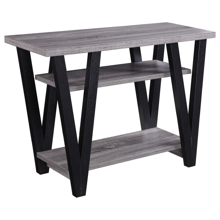 Coaster Furniture 705399 Stevens 2-shelf Engineered Wood Entryway Console Table Grey