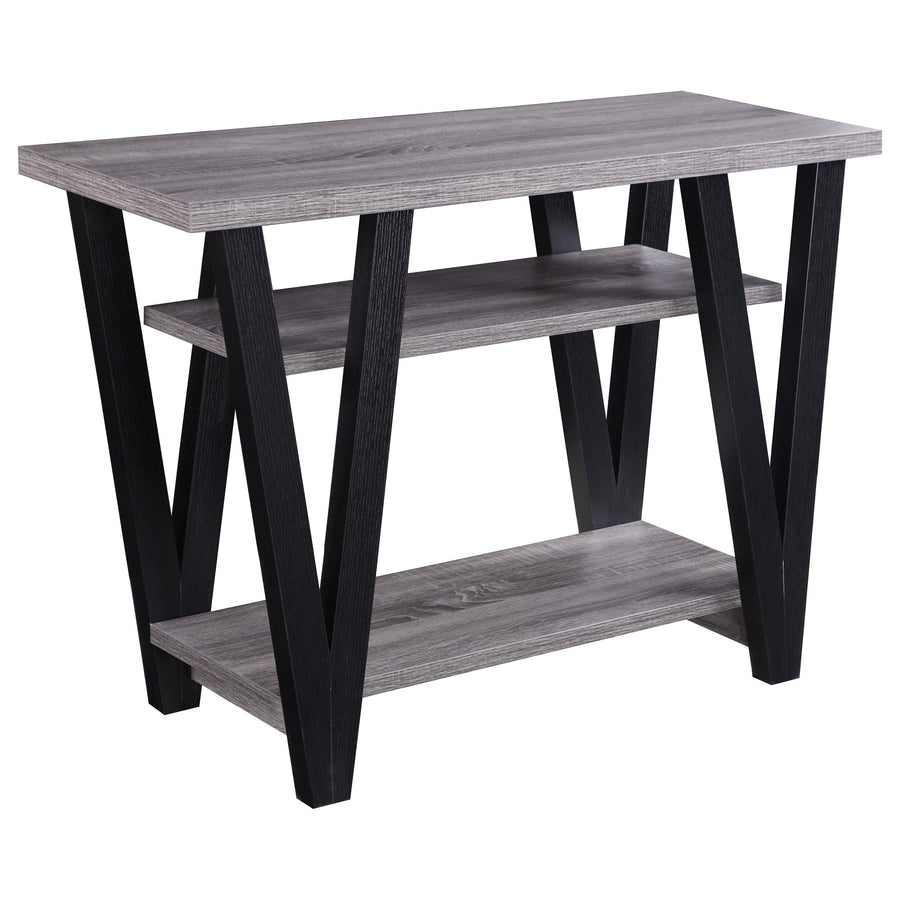 Coaster Furniture 705399 Stevens 2-shelf Engineered Wood Entryway Console Table Grey