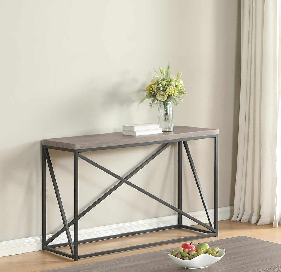 Coaster Furniture 705619 Birdie Rectangular Entryway Console Table Sonoma Grey