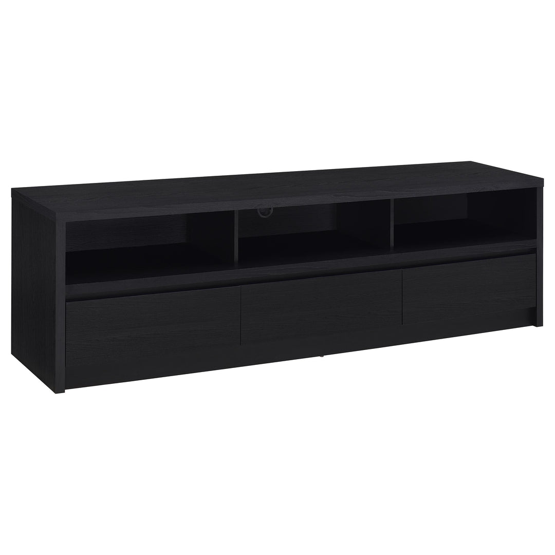 Coaster Furniture 705803 Rutland 78-inch 3-drawer TV Stand Media Console Black