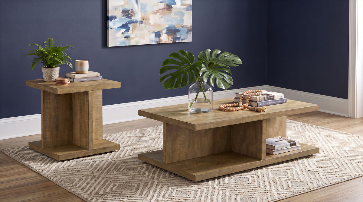 Cortona - 2 Piece Coffee And End Table Set - Mango