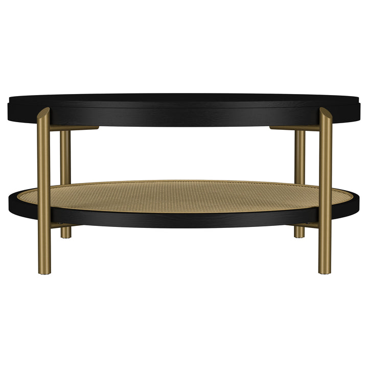 Arini - 3 Piece Round Coffee And End Table Set - Black
