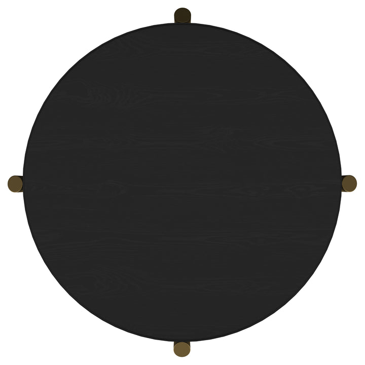 Arini - 3 Piece Round Coffee And End Table Set - Black