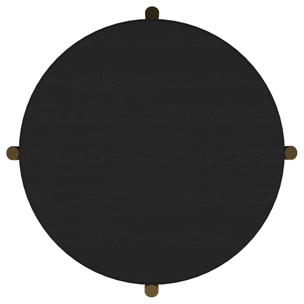 Arini - 3 Piece Round Coffee And End Table Set - Black