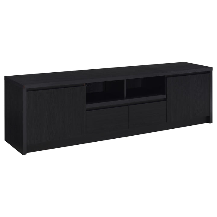 Coaster Furniture 706223-SET Winfield 3-piece Entertainment Center 78-inch TV Stand Black