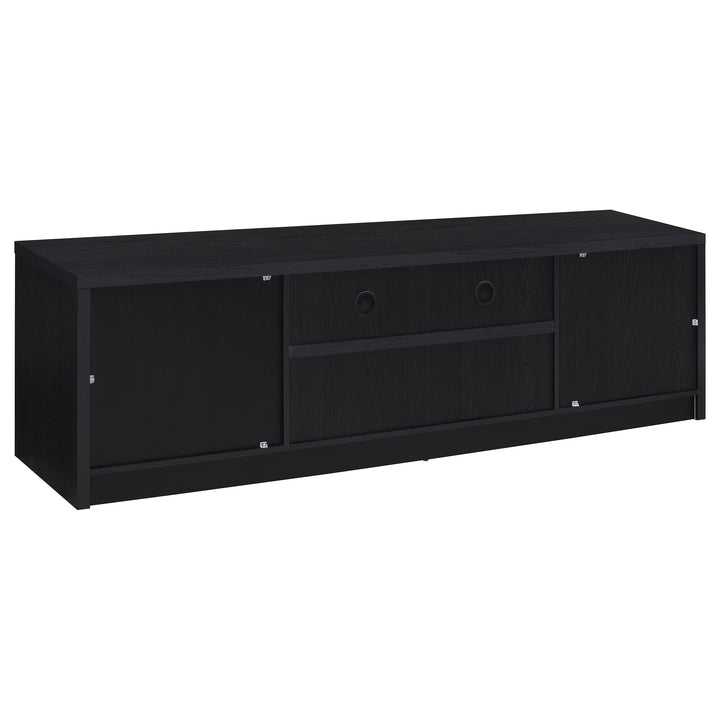Coaster Furniture 706223-SET Winfield 3-piece Entertainment Center 78-inch TV Stand Black