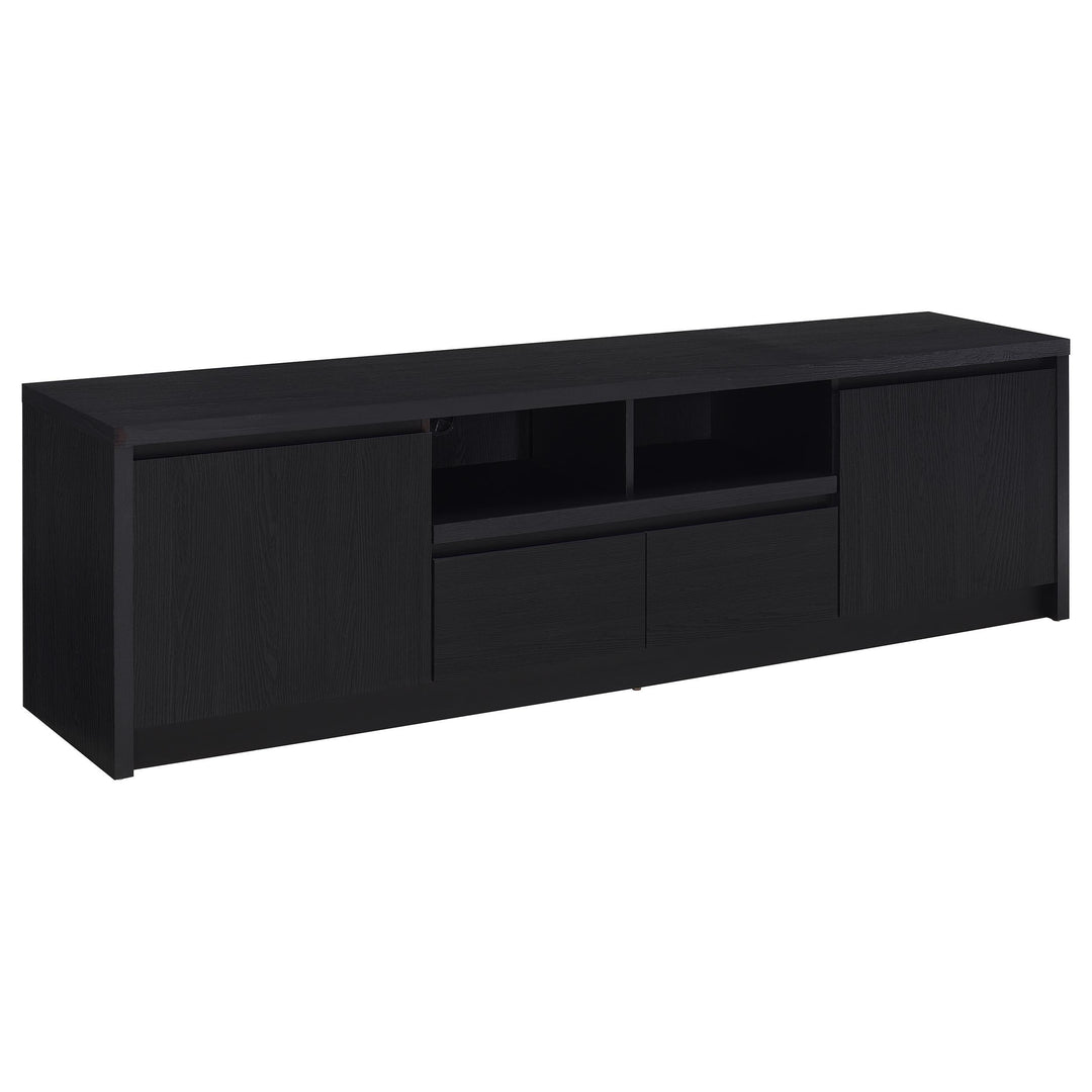 Coaster Furniture 706223 Winfield 78-inch 2-door TV Stand Media Console Black