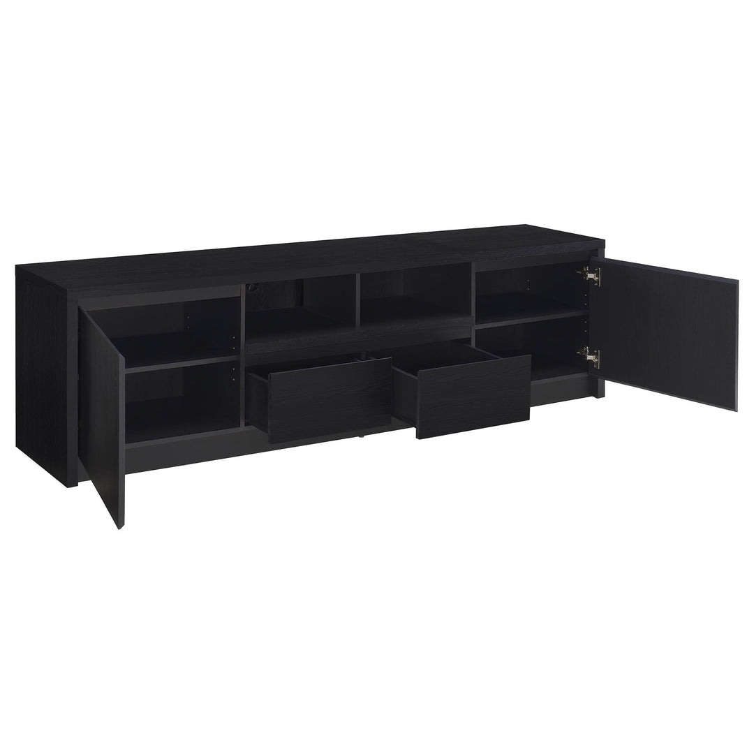 Coaster Furniture 706223 Winfield 78-inch 2-door TV Stand Media Console Black