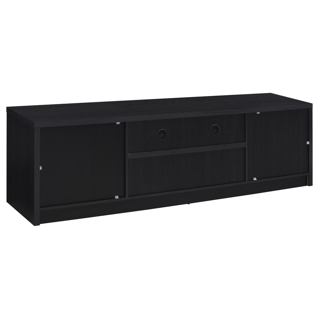 Coaster Furniture 706223 Winfield 78-inch 2-door TV Stand Media Console Black