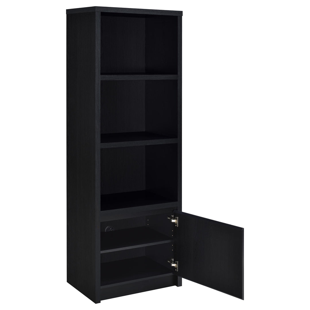 Coaster Furniture 706224 Winfield 3-sheld Media Tower Entertainment Pier Black