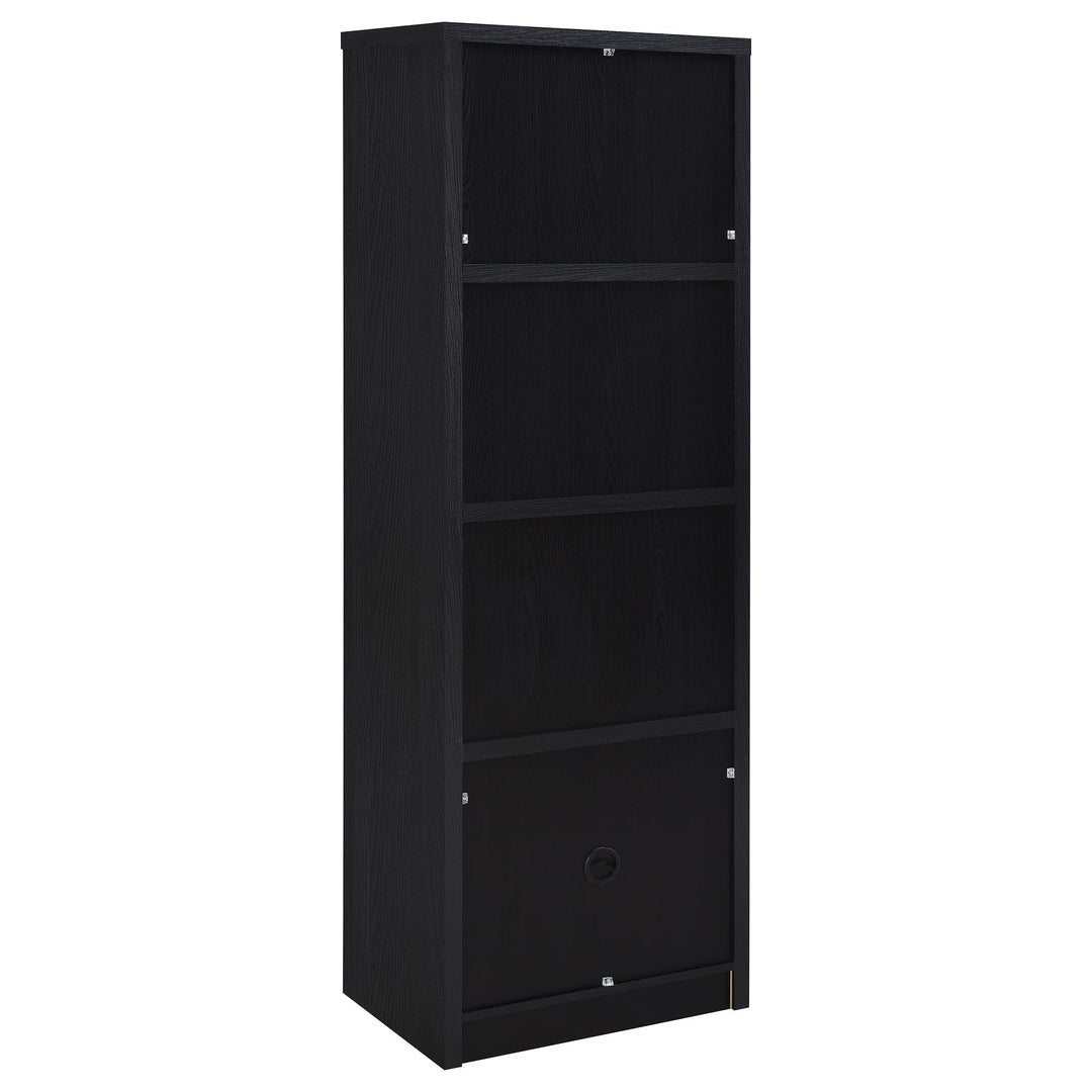 Coaster Furniture 706224 Winfield 3-sheld Media Tower Entertainment Pier Black