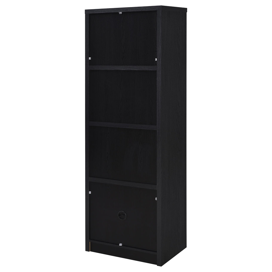 Coaster Furniture 706224 Winfield 3-sheld Media Tower Entertainment Pier Black