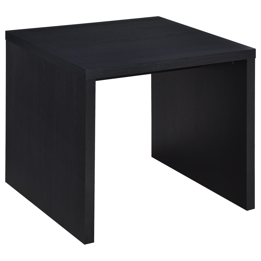 Coaster Furniture 706227 Knapp Engineered Wood Square Side End Table Black