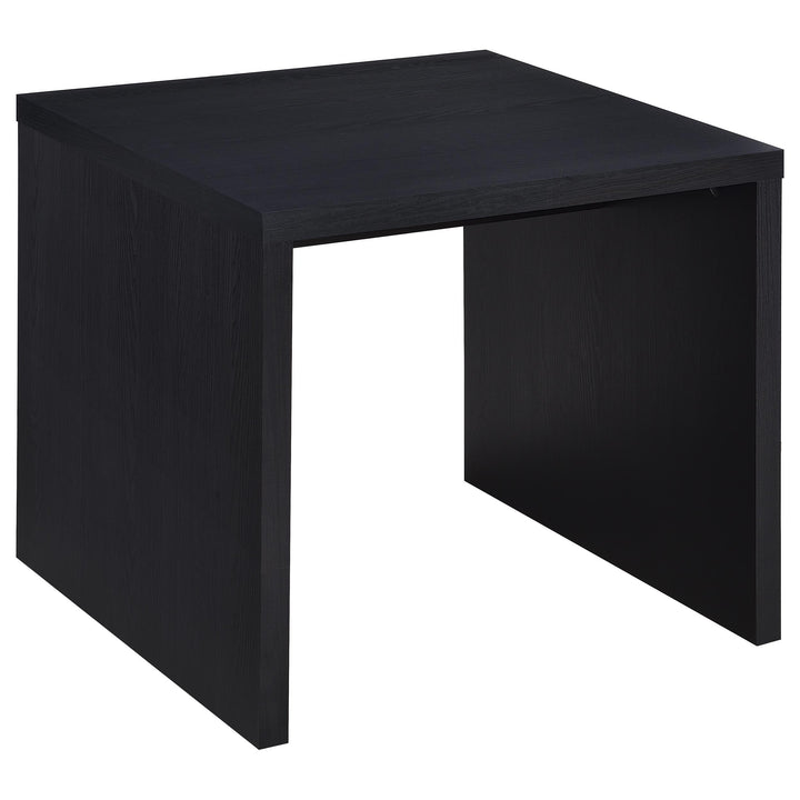 Coaster Furniture 706227 Knapp Engineered Wood Square Side End Table Black