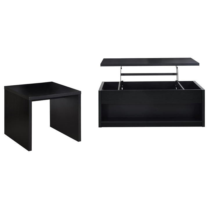 Knapp - 2 Piece Lift Top Coffee Table Set - Black