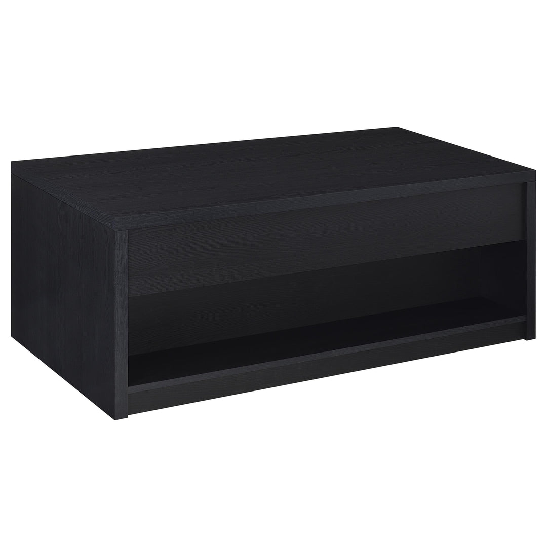 Coaster Furniture 706228 Knapp Lift Top Cocktail Coffee Table with Dual Drawers Black