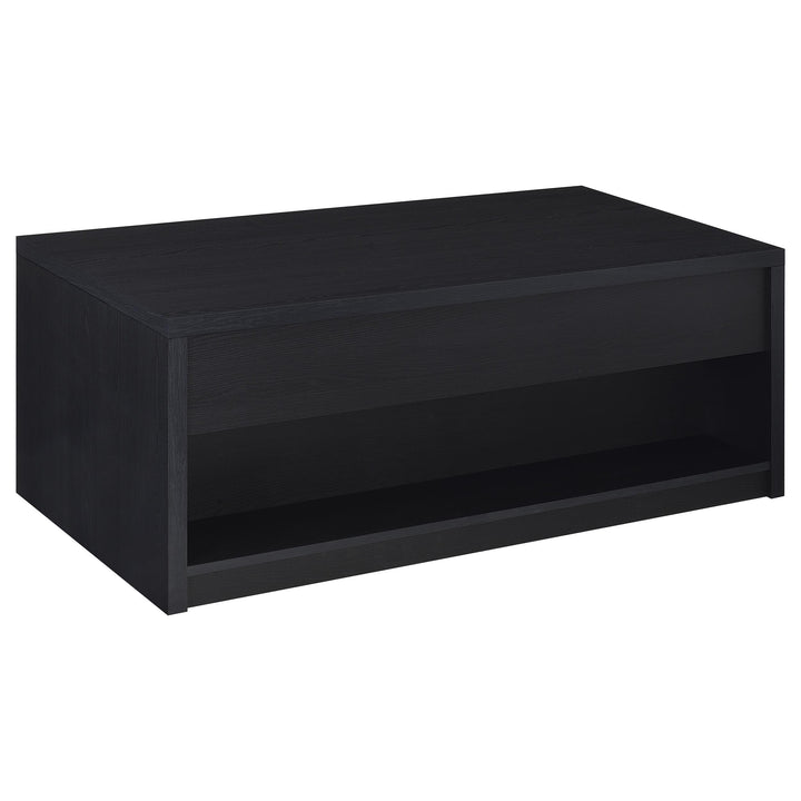 Coaster Furniture 706228 Knapp Lift Top Cocktail Coffee Table with Dual Drawers Black