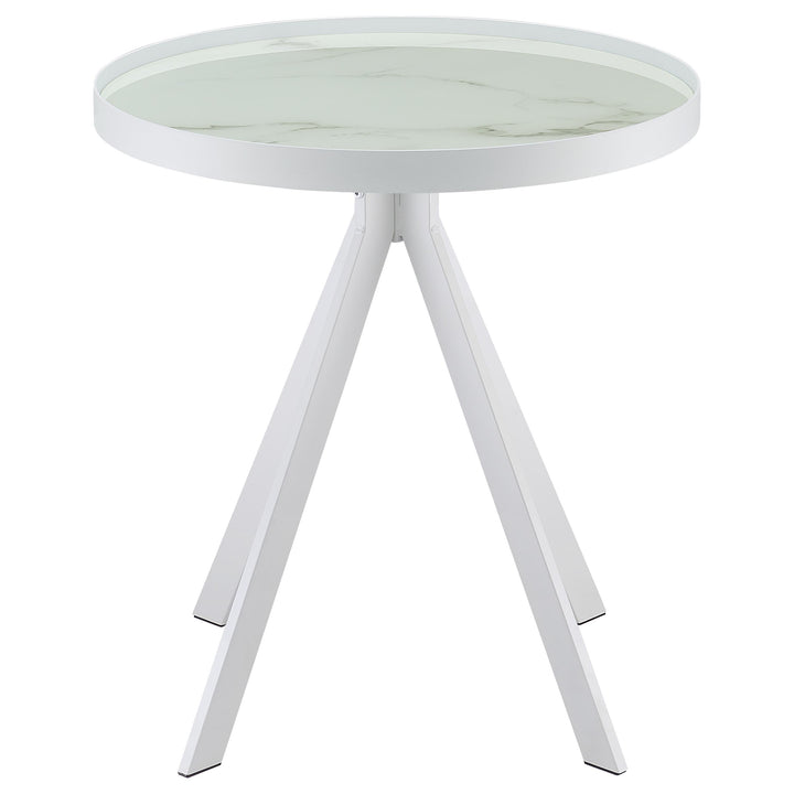 Briggs - 3 Piece Round Coffee And End Table Set - White