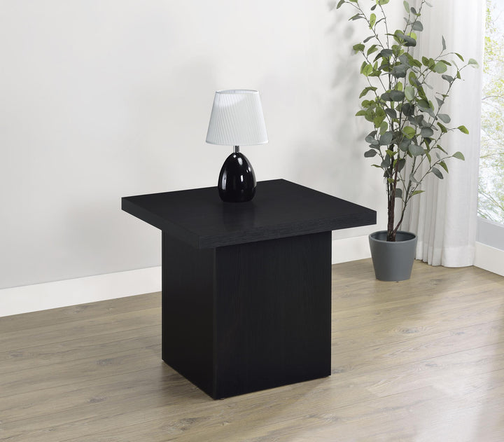 Coaster Furniture 706277 Max Square Engineered Laminate End Side Table Black