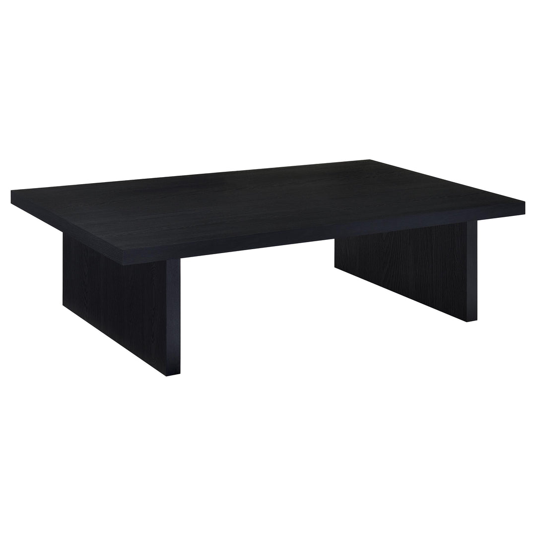 Coaster Furniture 706278 Max Rectangular Engineered Laminate Coffee Table Black