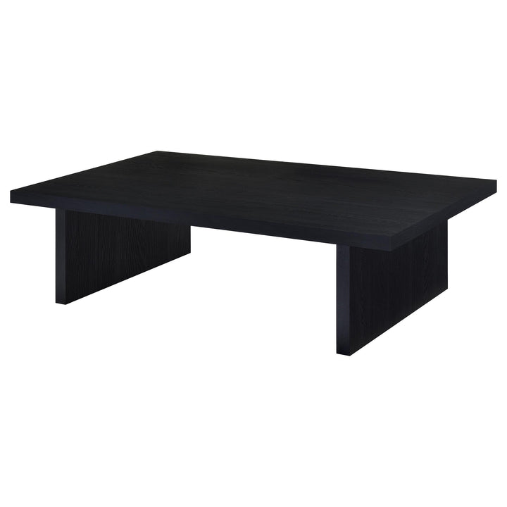 Coaster Furniture 706278 Max Rectangular Engineered Laminate Coffee Table Black