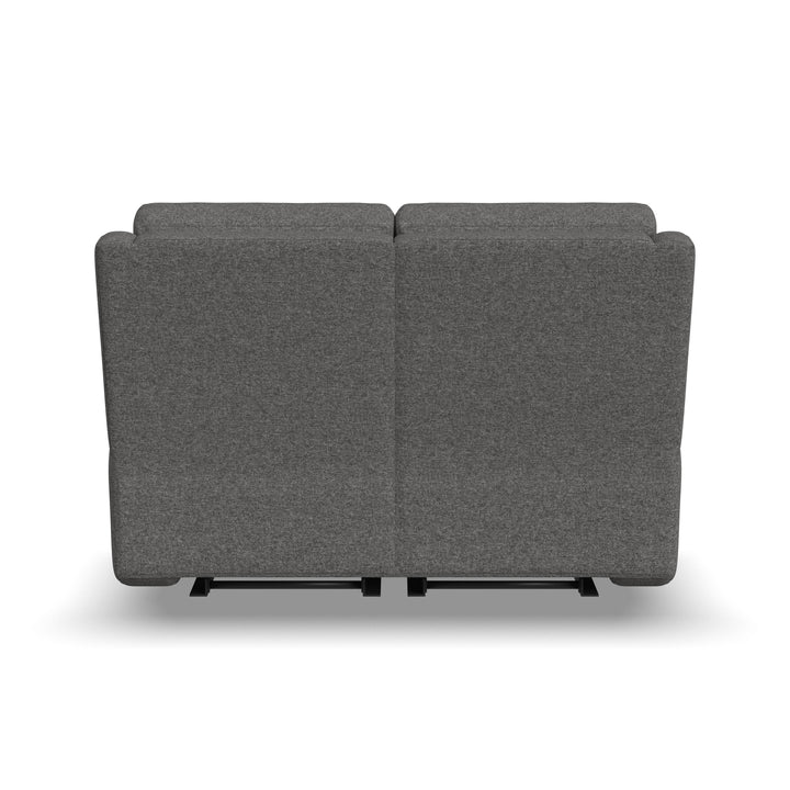 Score Power Reclining Loveseat With Power Headrests &amp; Lumbar Dark Gray