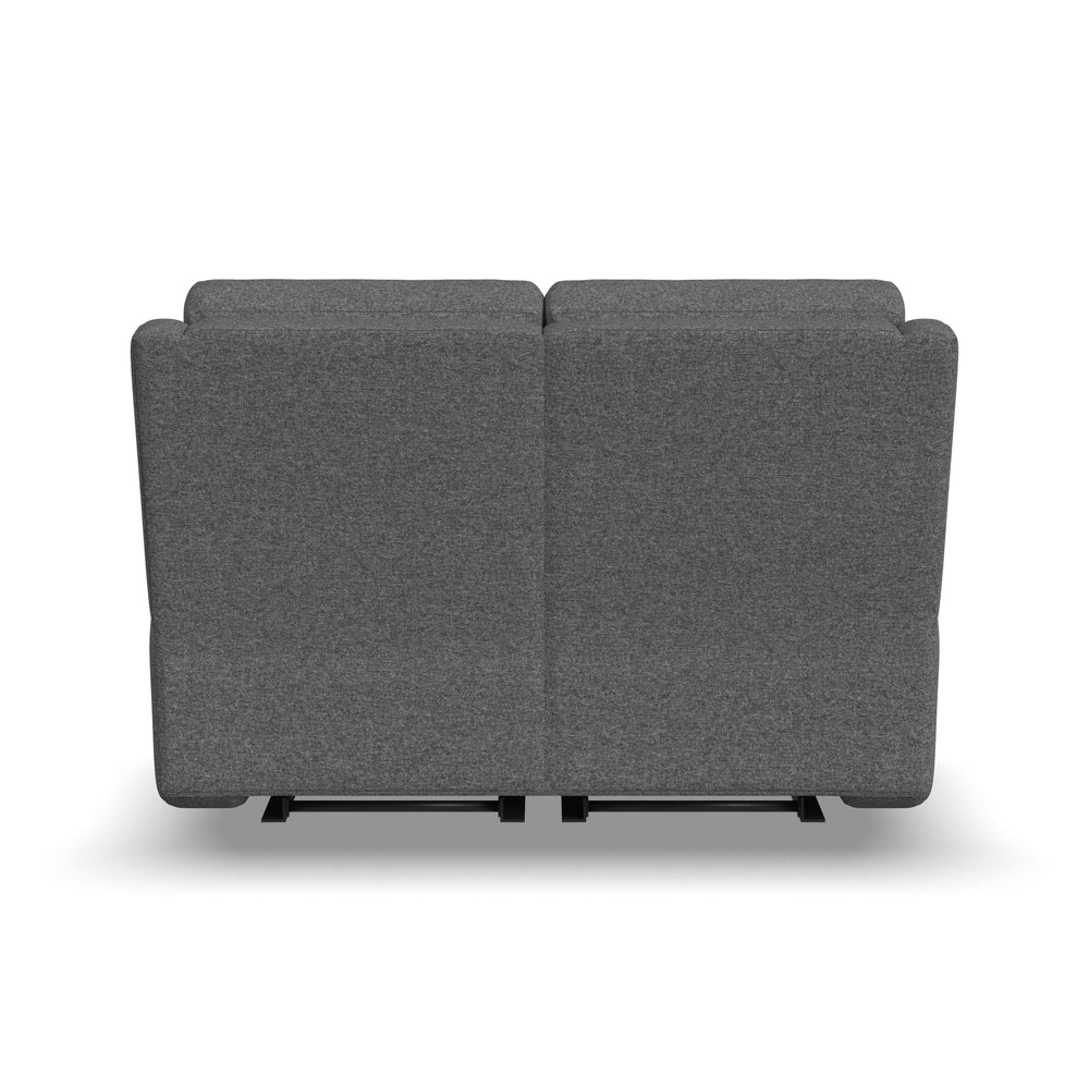 Score Power Reclining Loveseat With Power Headrests & Lumbar Dark Gray
