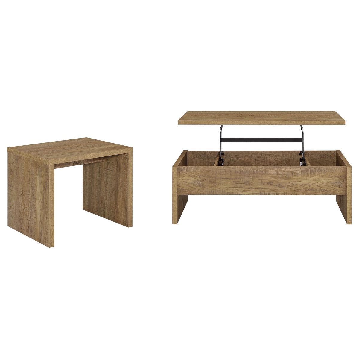 Canoga - 2 Piece Lift Top Cocktail Coffee Table Set - Mango