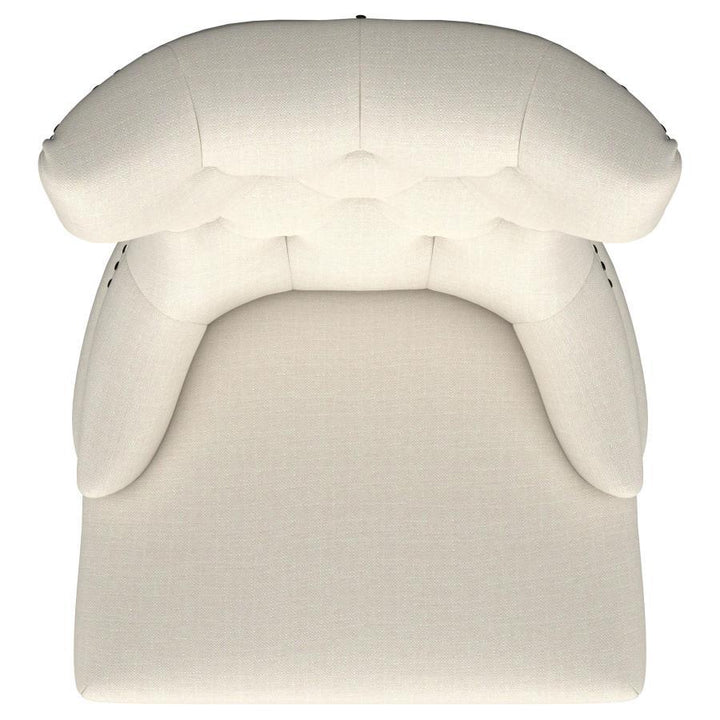 Baney - Fabric Upholstered Dining Side Chair - Beige And Black
