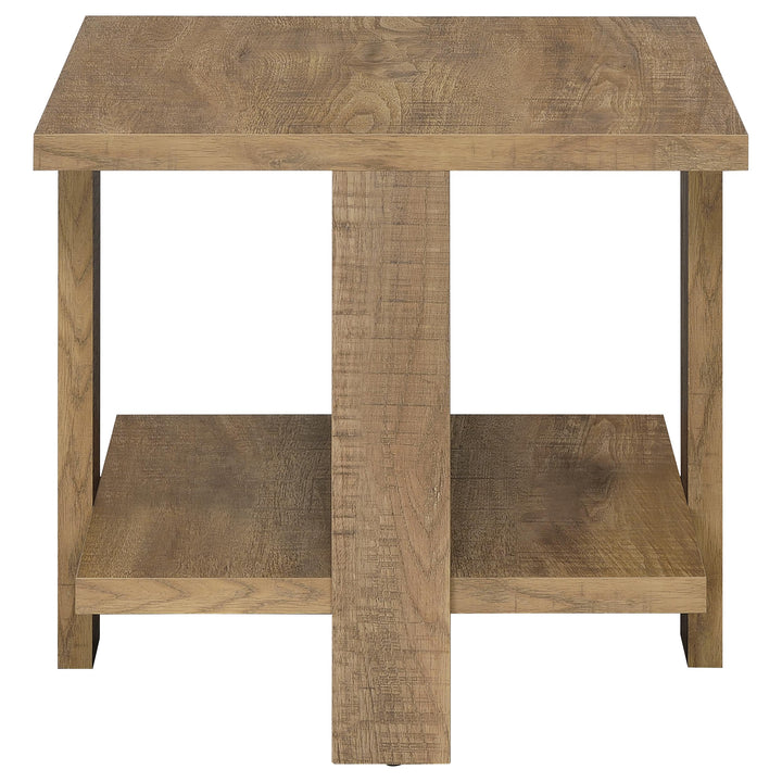 Dawn - 3 Piece Round Coffee And End Table Set - Mango Brown