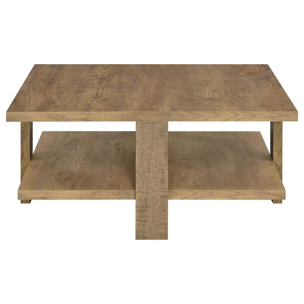 Dawn - 3 Piece Round Coffee And End Table Set - Mango Brown