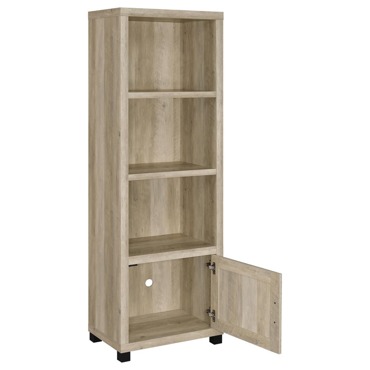 Coaster Furniture 707746 Sachin 3-shelf Engineered Wood Media Tower Distressed Pine