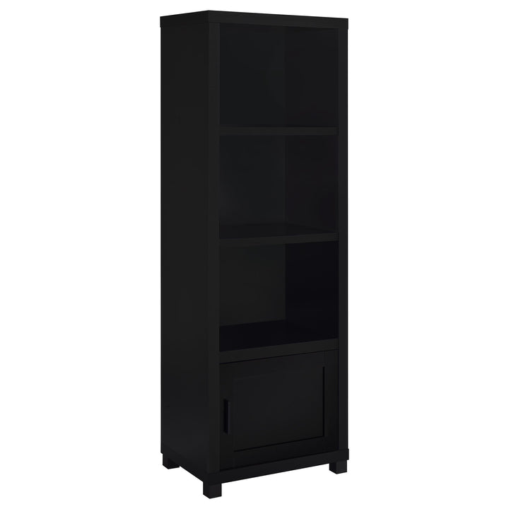 Coaster Furniture 707756 Jupiter 3-shelf Engineered Wood Media Tower Black