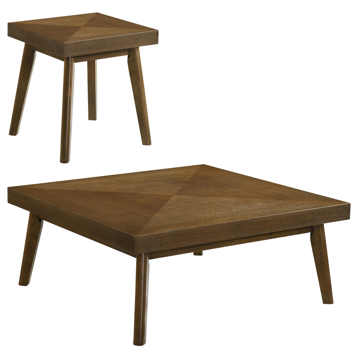 Westerly - 2 Piece Square Coffee And End Table Set - Walnut