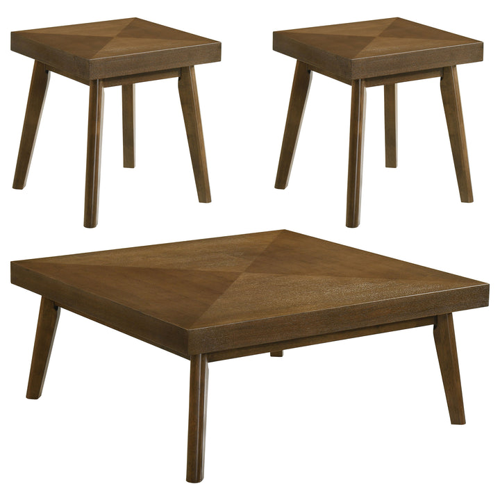 Westerly - 3 Piece Square Coffee And End Table Set - Walnut
