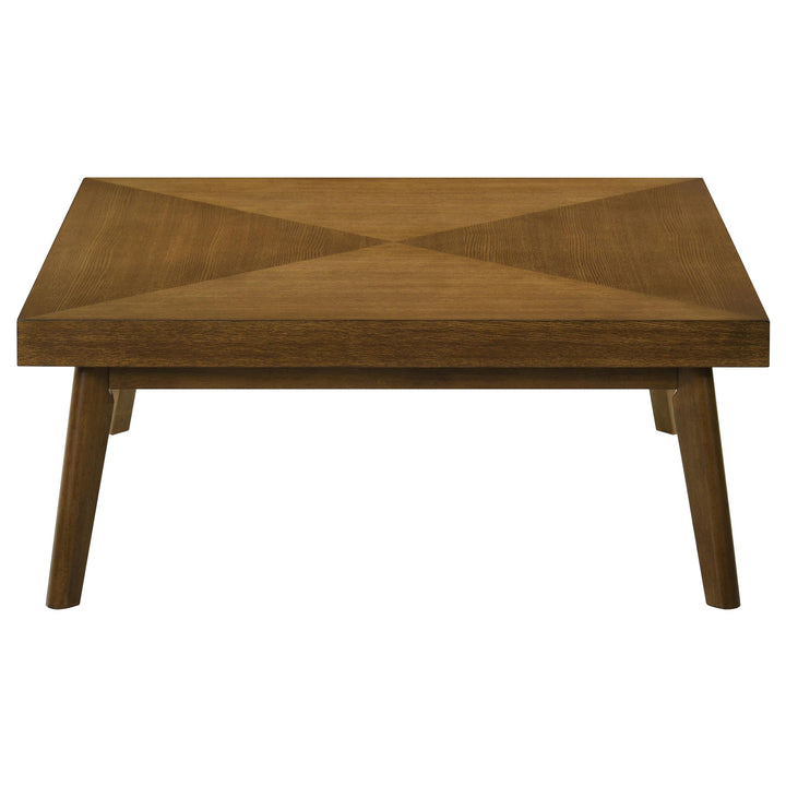 Coaster Furniture 707798 Westerly Square Wood Coffee Table Walnut Brown
