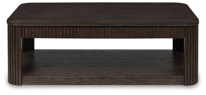 Carlibrie - Lift Top Cocktail Table - Warm Brown by Ashley Furniture product image