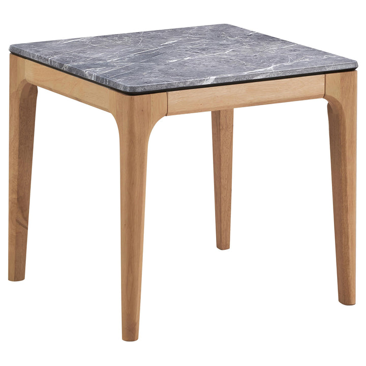 Coaster Furniture 707857 Polaris Square SmartTop Side End Table Grey and Light Oak