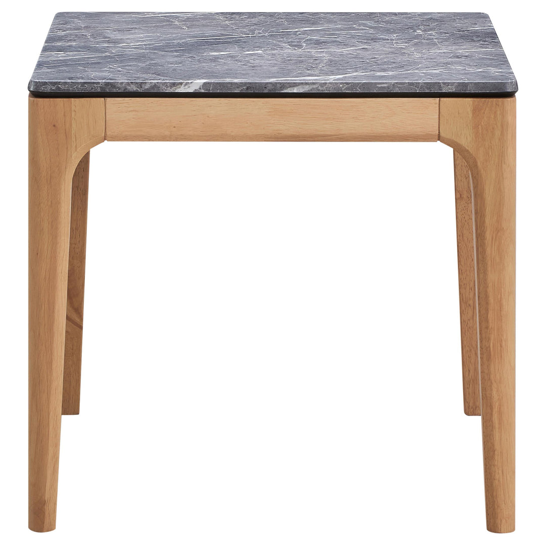 Coaster Furniture 707857 Polaris Square SmartTop Side End Table Grey and Light Oak
