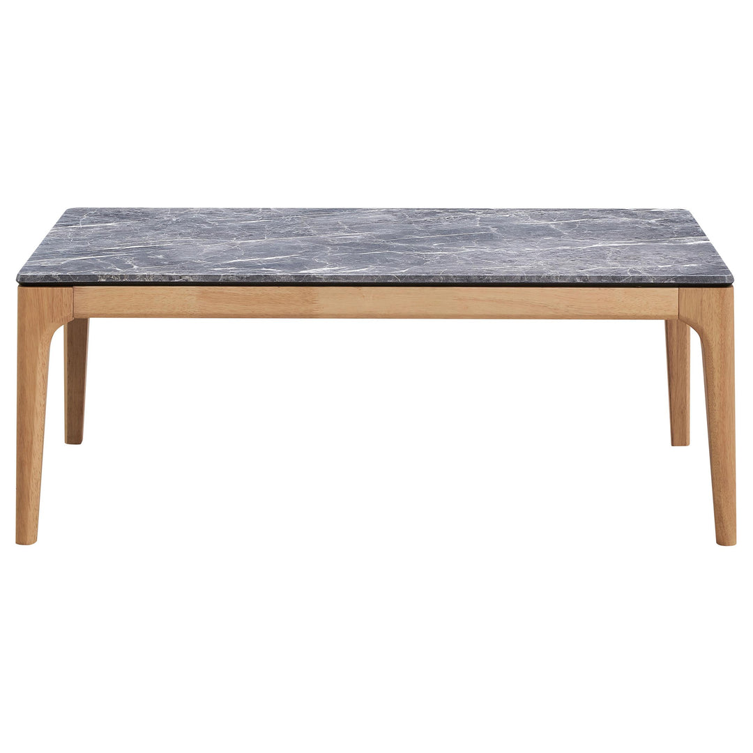 Coaster Furniture 707858 Polaris Rectangular SmartTop Coffee Table Grey and Light Oak
