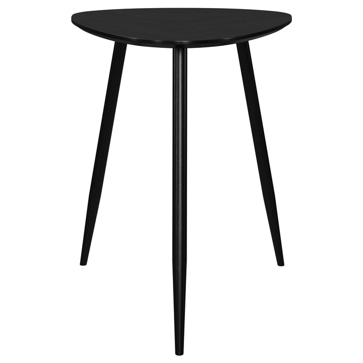 Coaster Furniture 707917 Odessa Triangular Solid Wood End Table Black