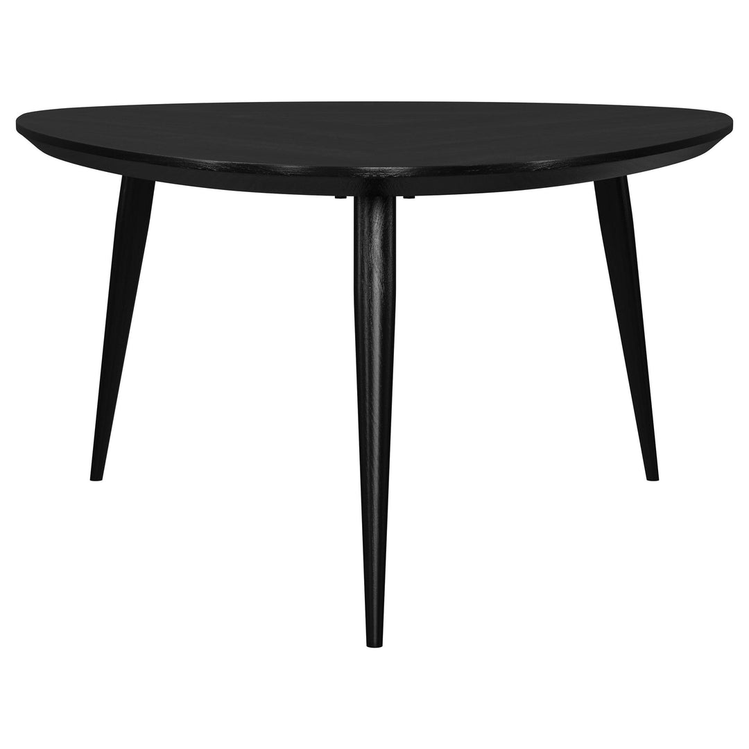 Coaster Furniture 707918 Odessa Triangular Solid Wood Coffee Table Black